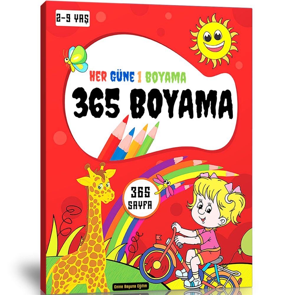 Her Güne 1 Boyama Kitabı (365 Boyama)