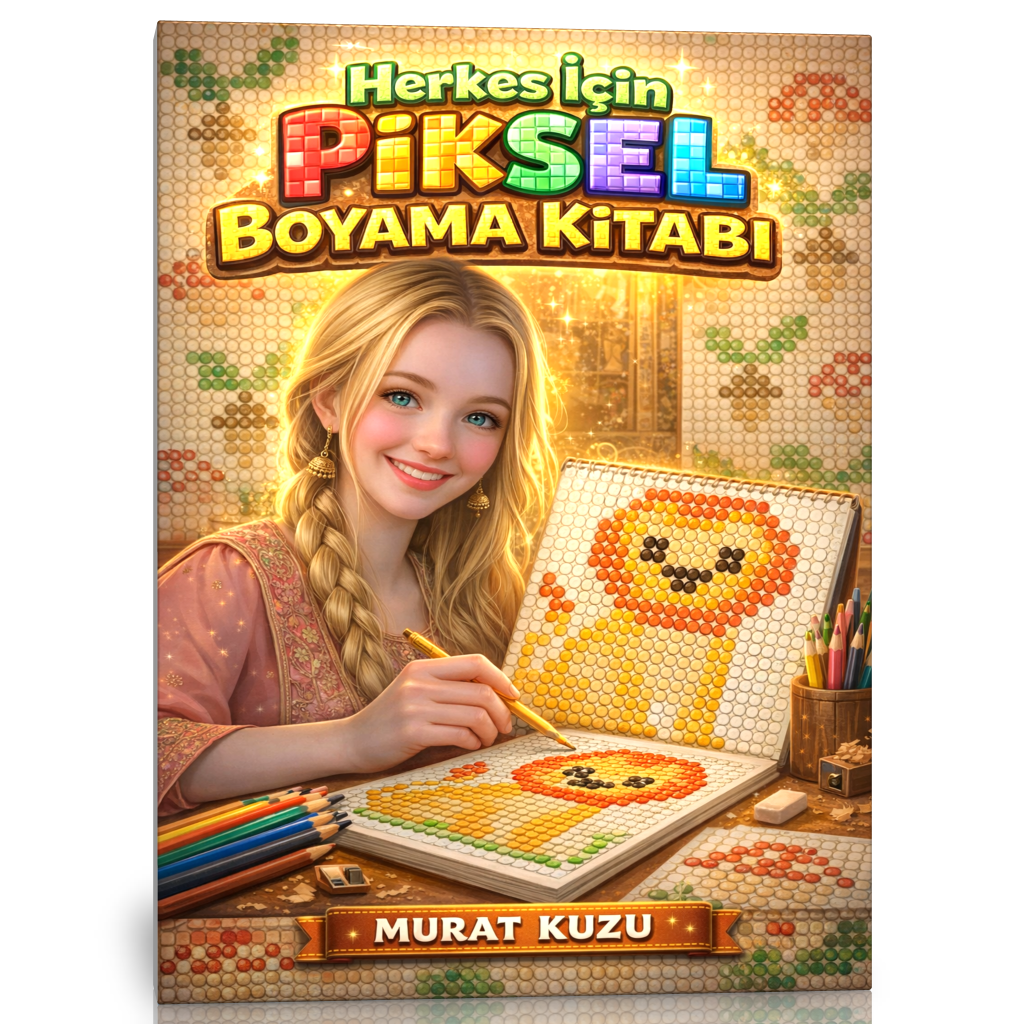 Herkes İçin Piksel Boyama Kitabı (Cevaplı – Özel Seri)