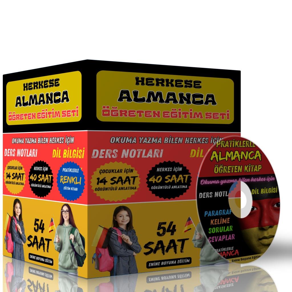 Herkese Almanca Öğreten Eğitim Seti (54 Saat Görüntülü Anlatım)