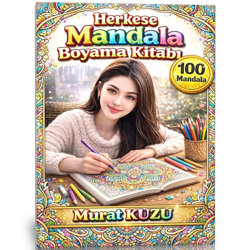Herkese Mandala Boyama Kitabı - 100 Mandala