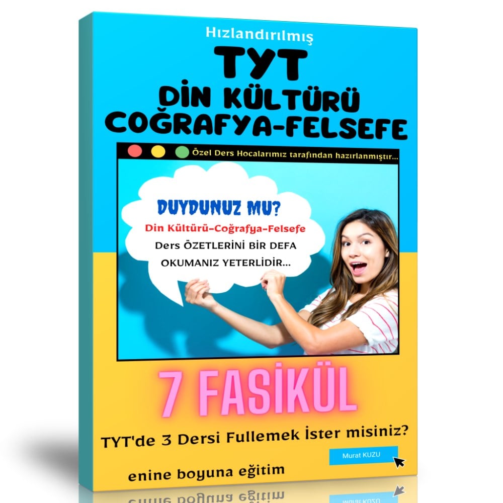 Hızlandırılmış TYT Din Kültürü-Coğrafya-Felsefe Fasikül Seti (7 Fasikül Kitap)