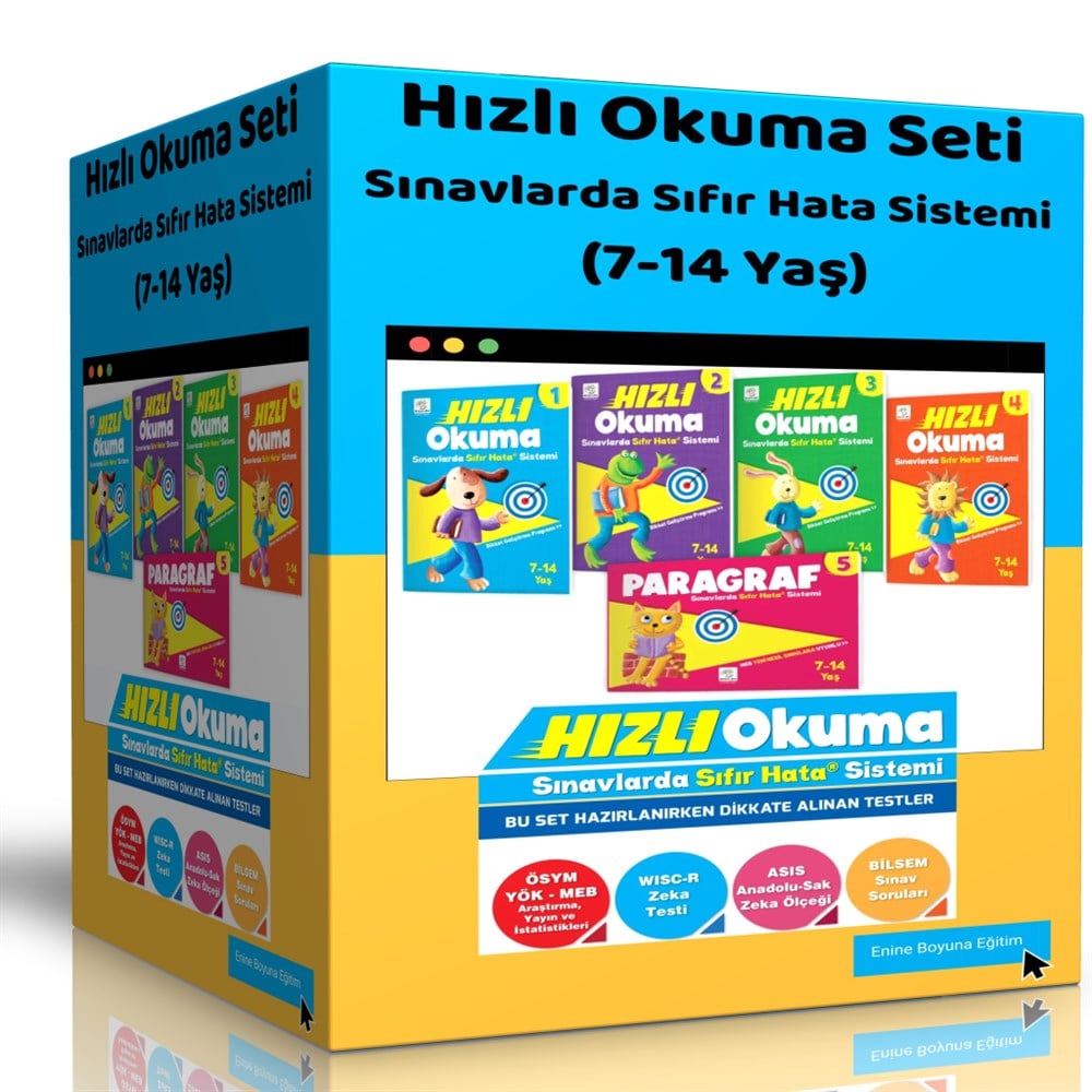 Hızlı Okuma Eğitim Seti (7-14 Yaş)