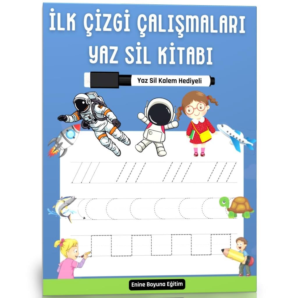 İlk Çizgi Çalışmaları YAZ-SİL Kitabı 