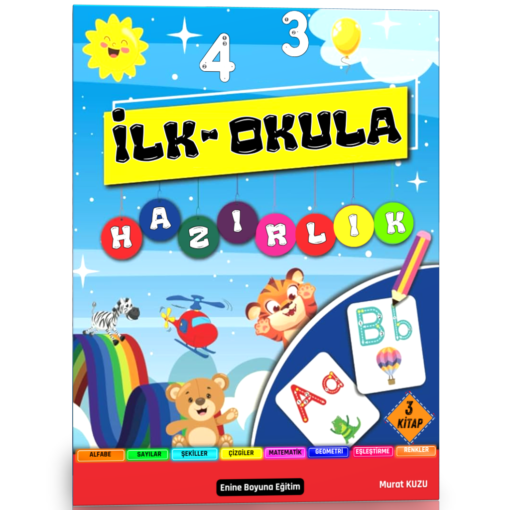 İLK-Okula Hazırlık Seti (3 Süper Kitap)