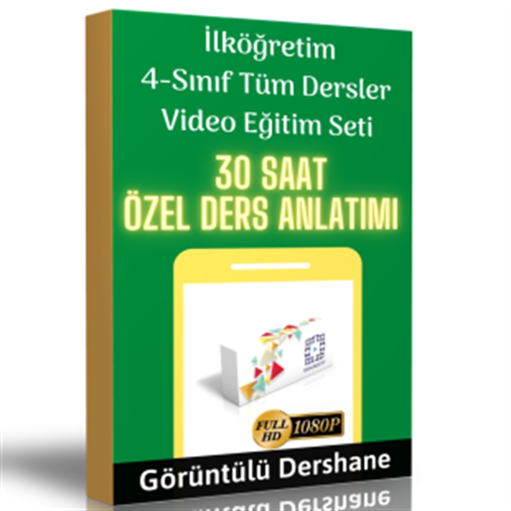 İlköğretim 4.Sınıf Tüm Dersler Görüntülü Eğitim Seti