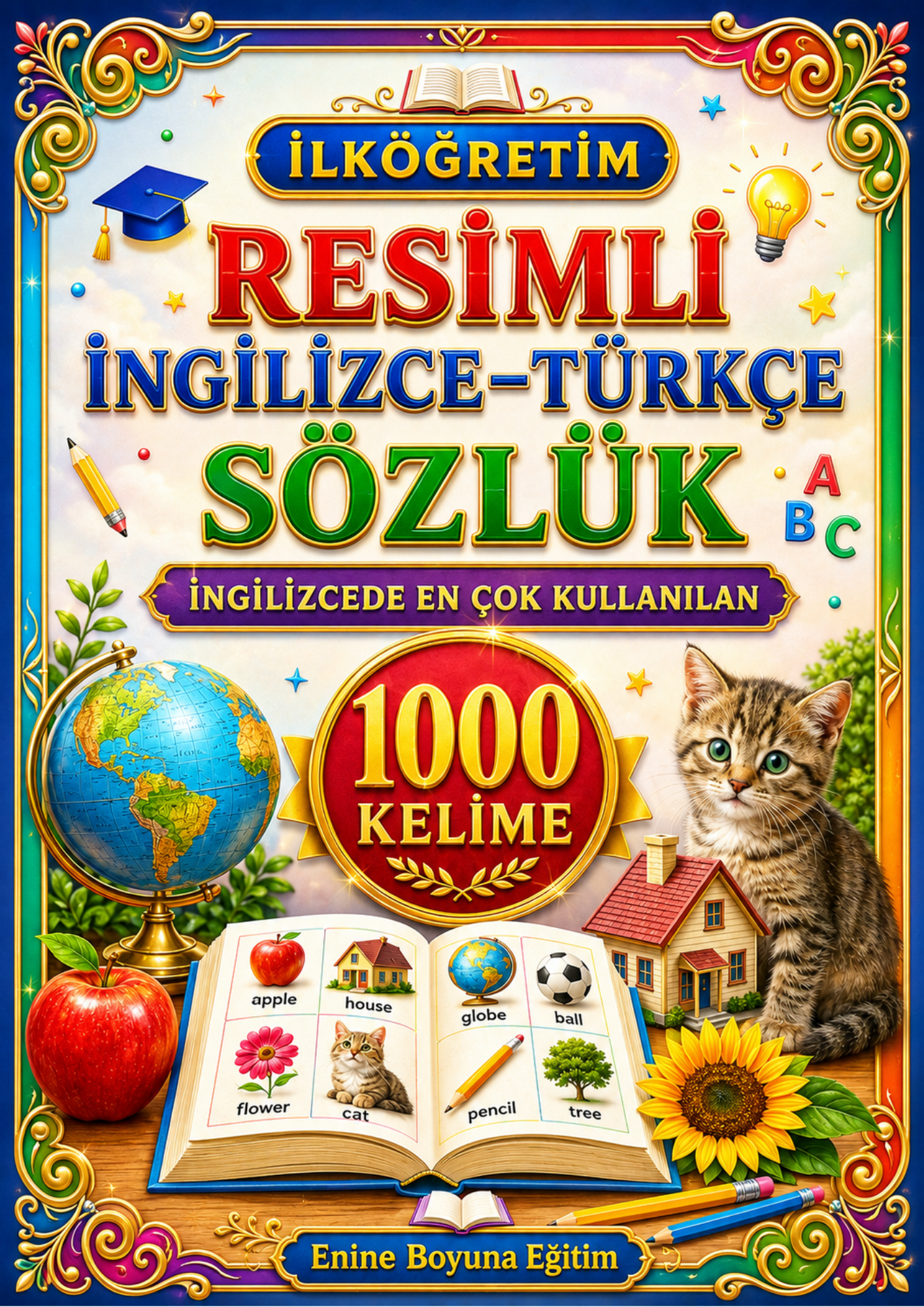 İLKÖĞRETİM RESİMLİ İNGİLİZCE–TÜRKÇE SÖZLÜK – 1000 KELİME