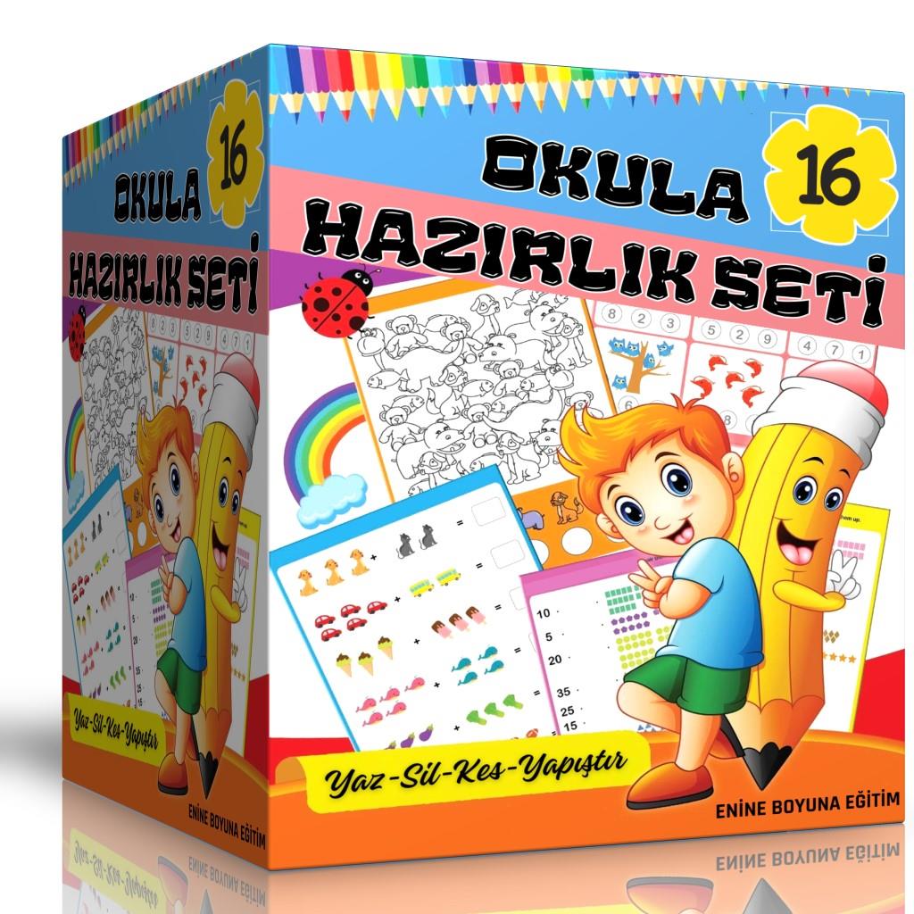 İlkokula Hazırlık Seti (16 Süper Kitap)