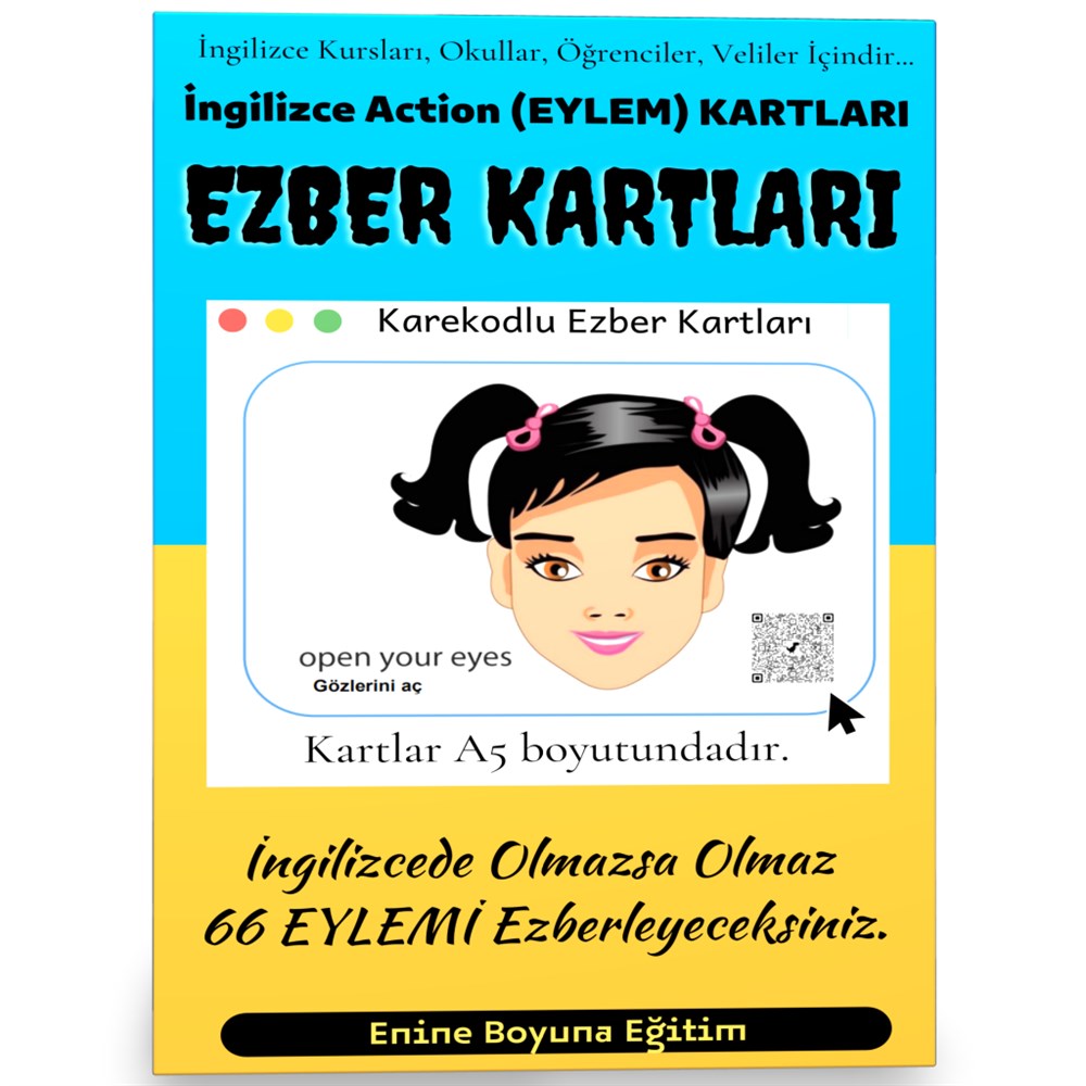 İngilizce Action – Eylem Kartları 