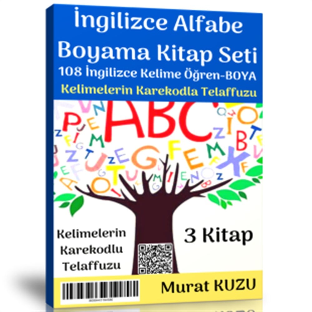 İngilizce Alfabe Boyama Kitap Seti (3 Kitap)