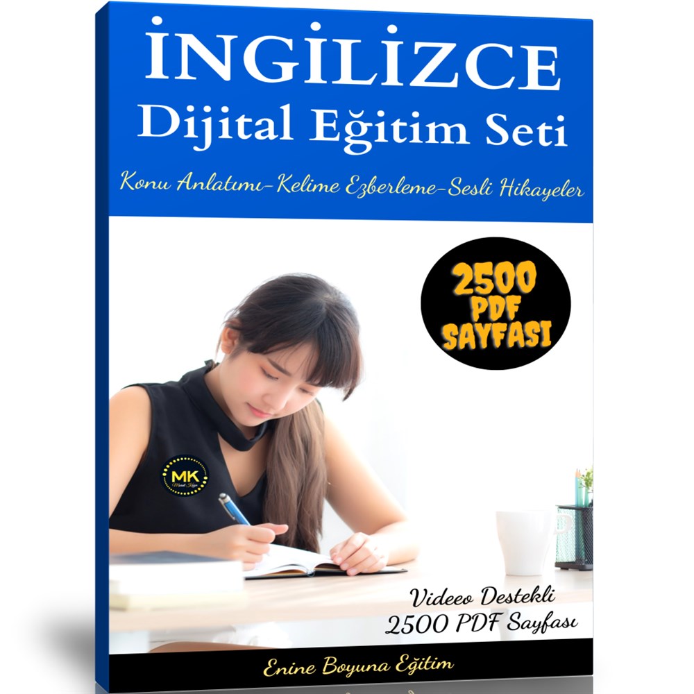 İngilizce Dijital Eğitim Seti (2500 PDF Sayfası ve Kodlarla İngilizce)