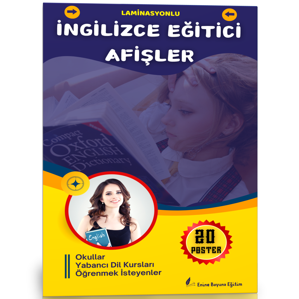 İngilizce Eğitici Afişler (20 Afiş)