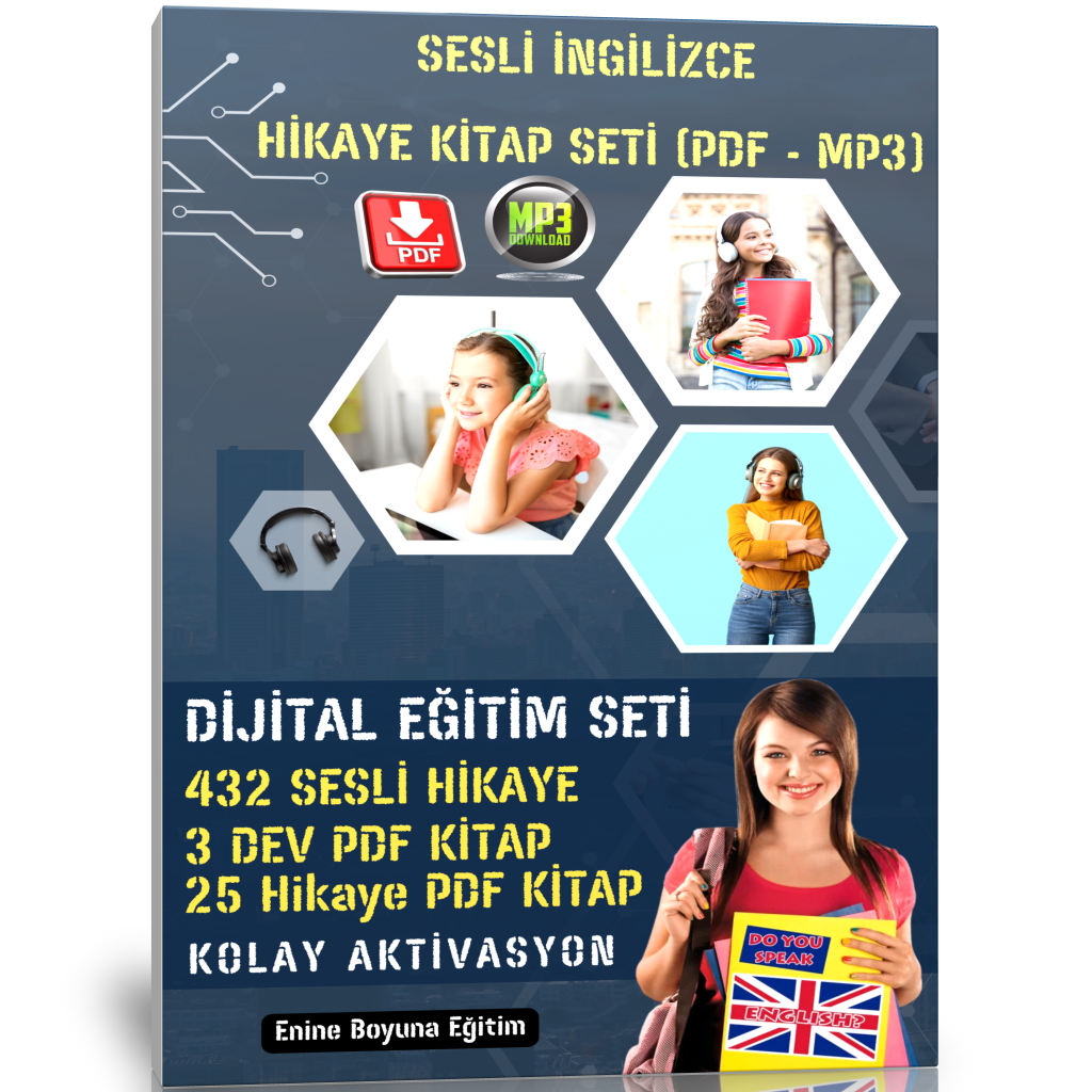 İngilizce Hikâye Sesli Kitap Seti (PDF-MP3-Audio)