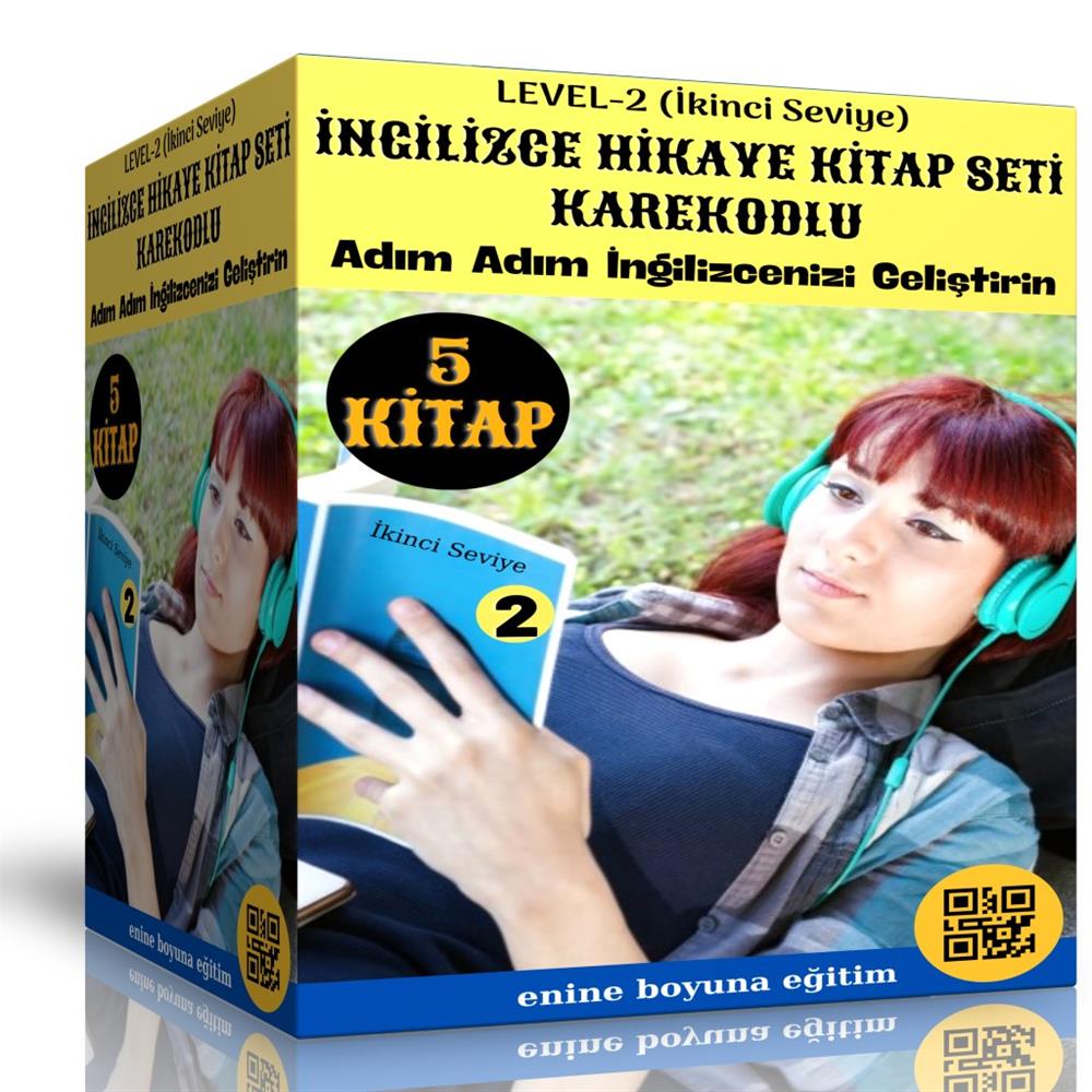 İngilizce Hikaye Seti Level-2 (Karekodlu 5 Kitap) 