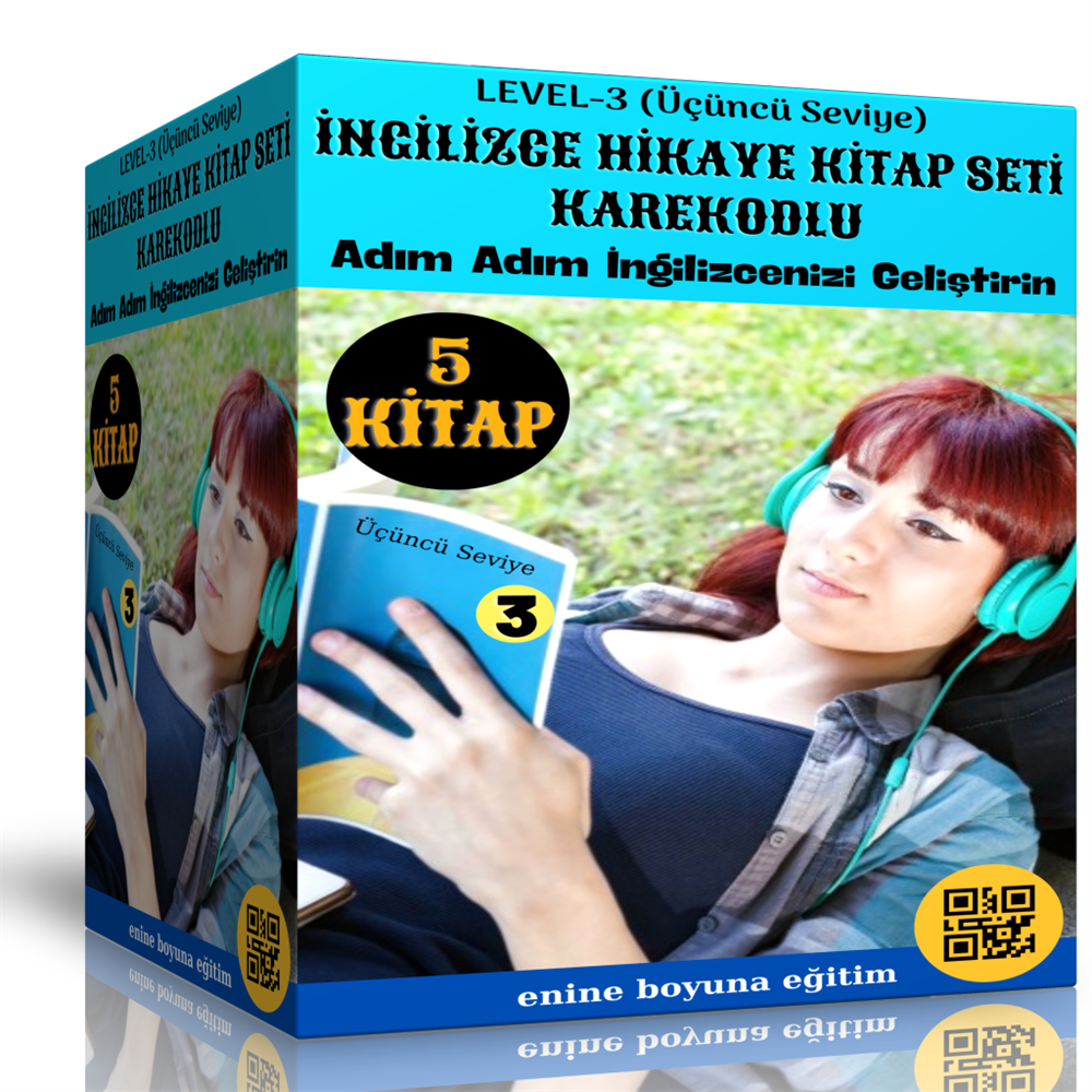 İngilizce Hikaye Seti Level-3 (Karekodlu 5 Kitap) 