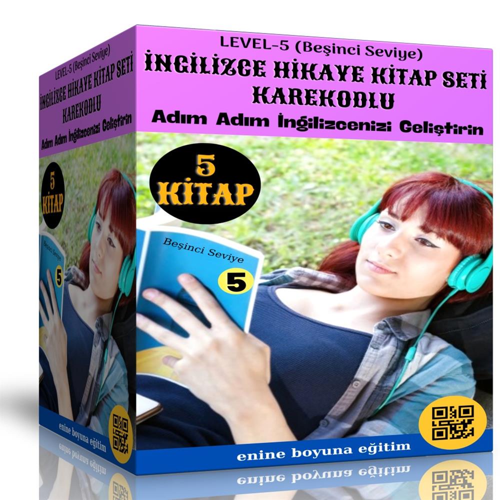 İngilizce Hikaye Seti Level-5 (Karekodlu 5 Kitap) 