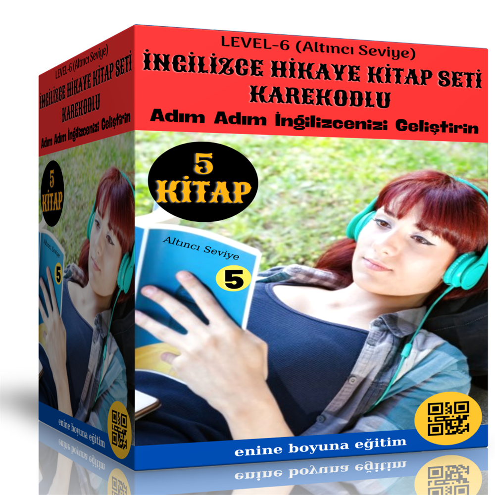 İngilizce Hikaye Seti Level-6 (Karekodlu 5 Kitap) 