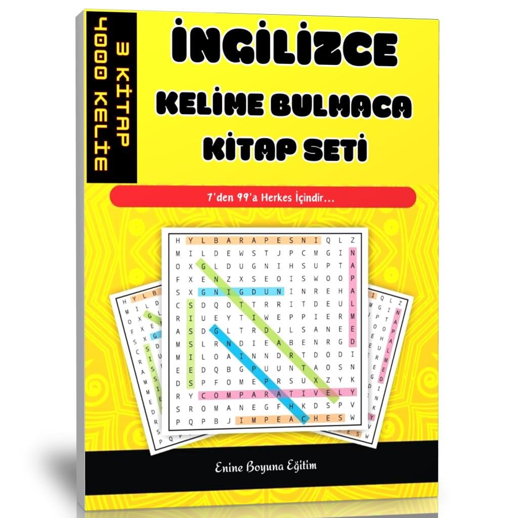 İngilizce Kelime Bulmaca Kitap Seti (3 Kitap- 4000 Kelime)