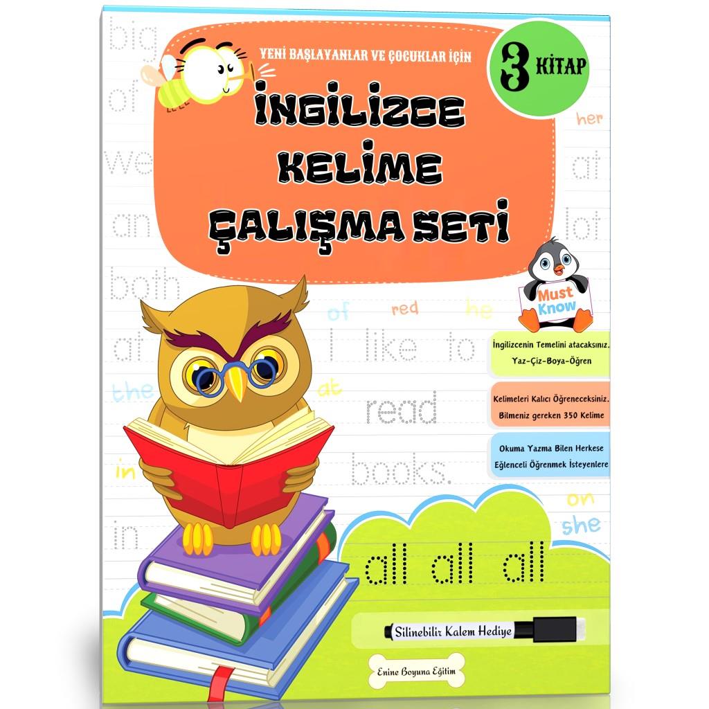 İngilizce Kelime Çalışma Seti (3 Süper Kitap)