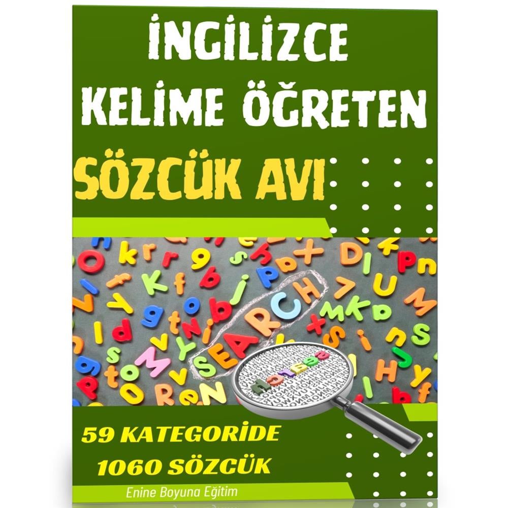 İngilizce Kelime Öğreten Sözcük Avı Kitabı