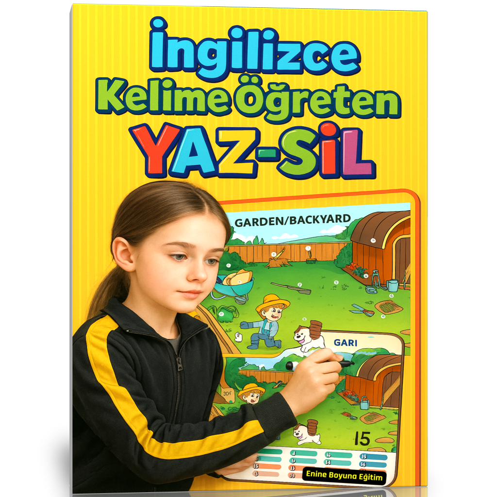 İngilizce Kelime Öğreten YAZ-SİL Seti (20 Günde 400 Kelime Öğren)