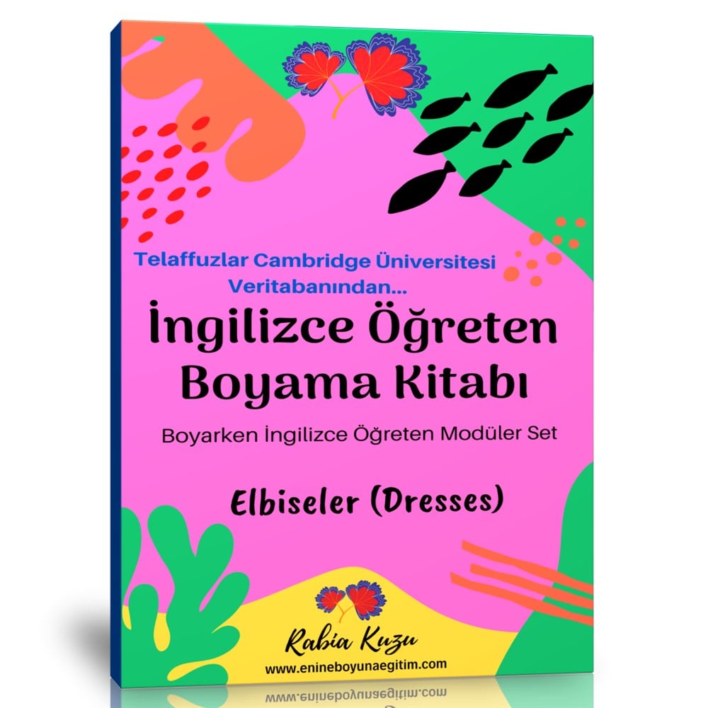 İngilizce Öğreten Boyama Kitabı (Elbiseler)