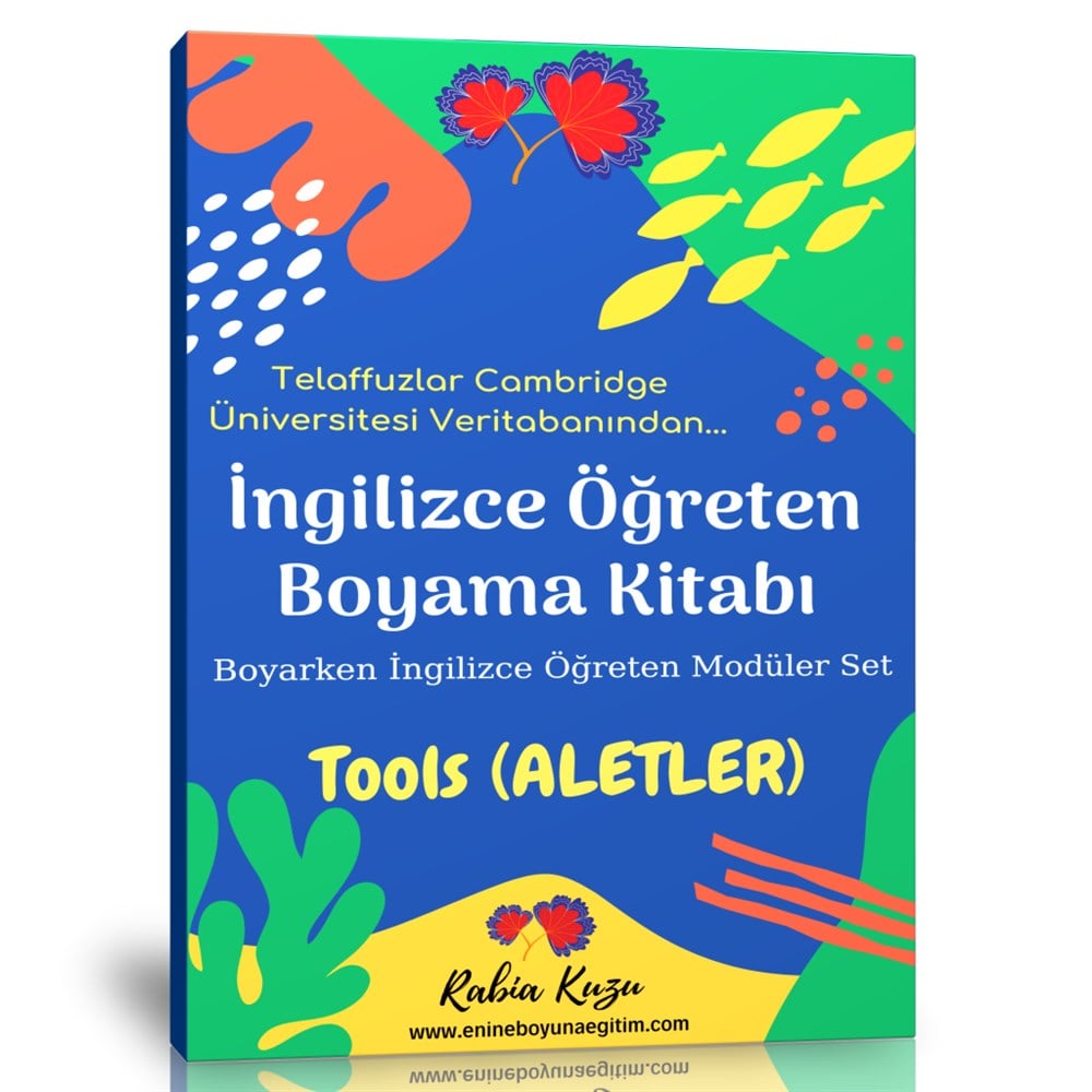 İngilizce Öğreten Boyama Kitabı (Tools Aletler)