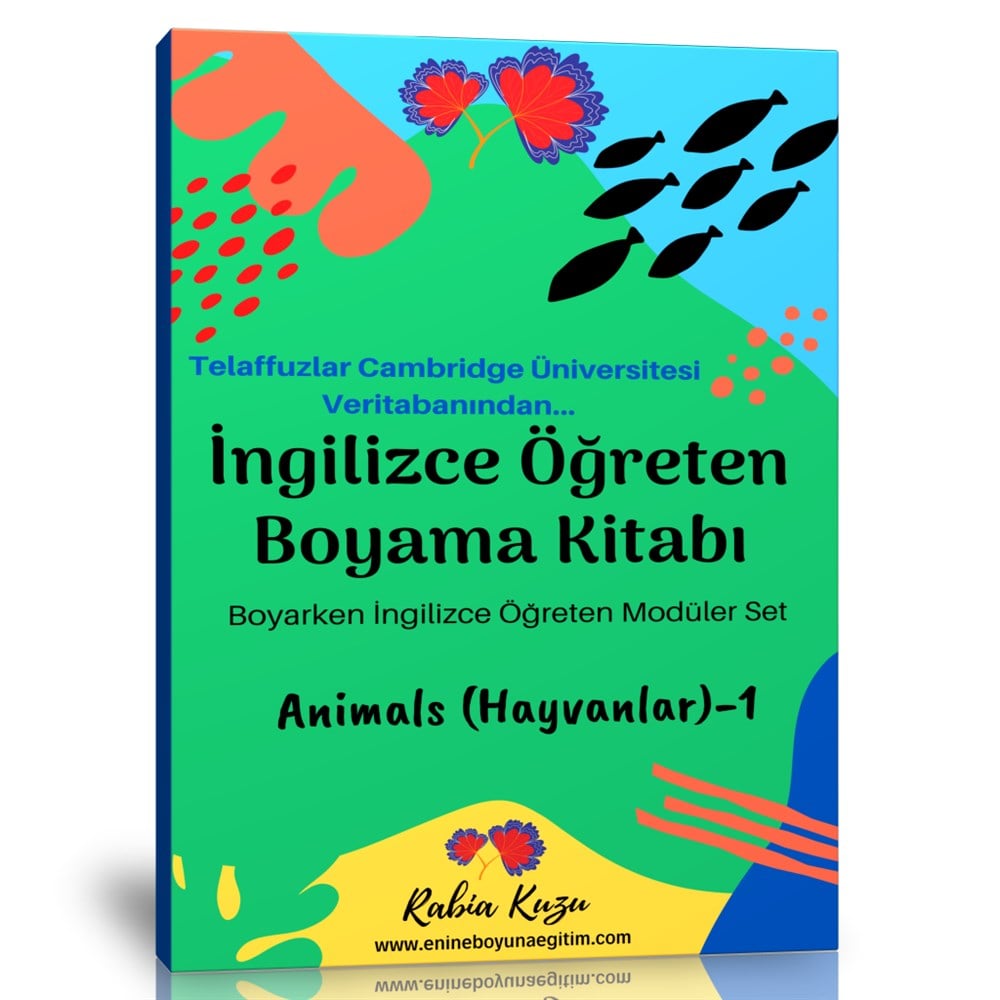 İngilizce Öğreten Boyama Kitabı (Yabani Hayvanlar-1)