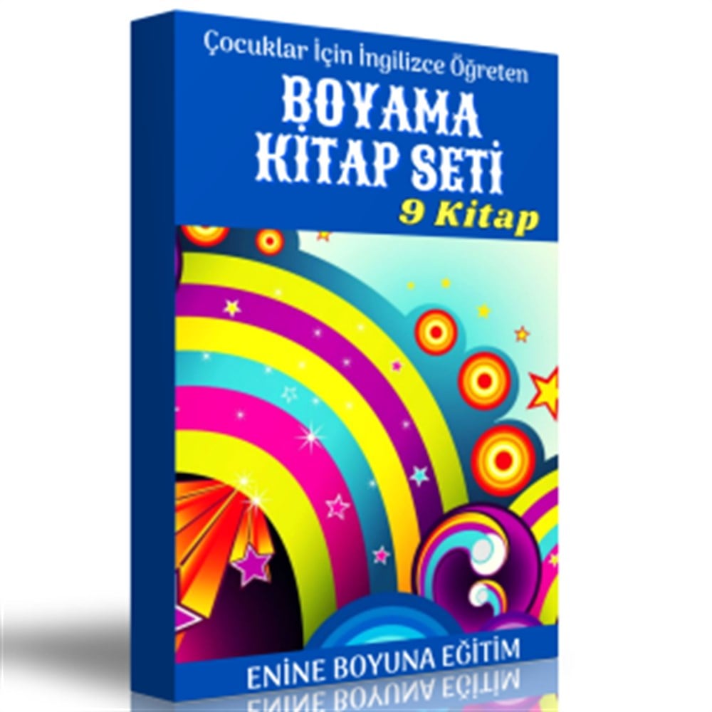 İngilizce Öğreten Boyama Kitap Seti (9 Kitap)