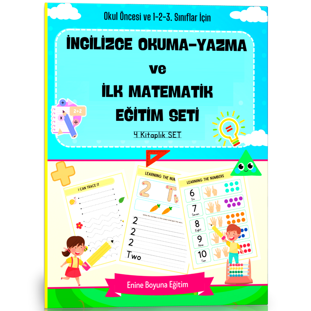 İngilizce Okuma-Yazma ve İlk Matematik Eğitim Seti