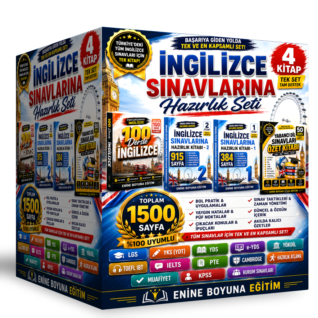 İngilizce Sınavlarına Hazırlık Seti (Tüm Sınavlar İçindir)