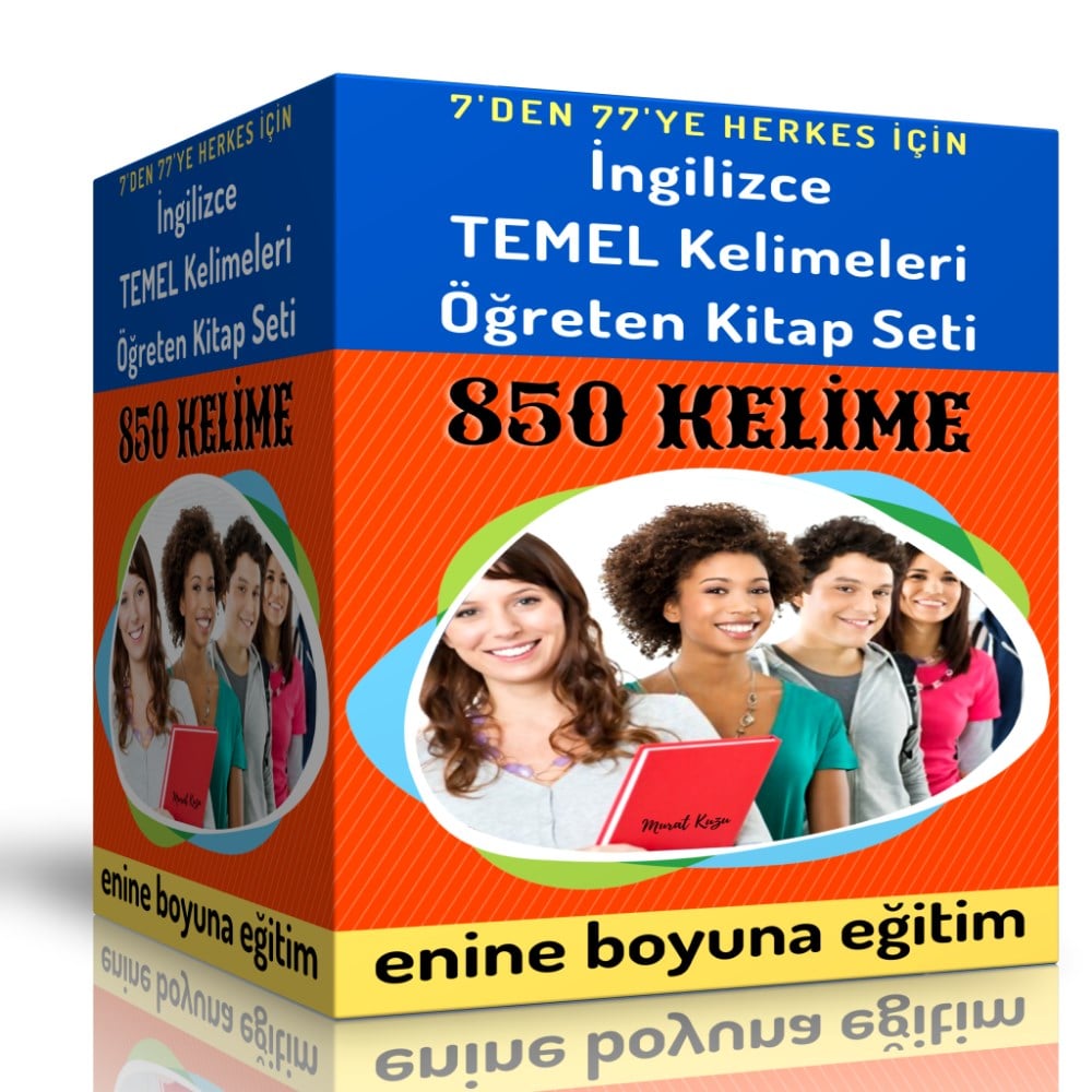 İngilizce TEMEL Kelimeleri Öğreten Kitap Seti (2 Spiralli Kitap) - Küçük BOY