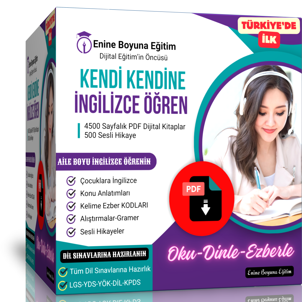 Kendi Kendine İNGİLİZCE Öğreten Eğitim Seti (4500 Sayfalık DEV Arşiv)