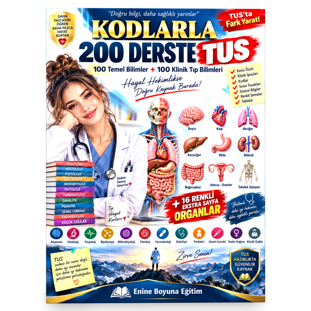 KODLARLA 200 DERSTE TUS Hazırlık Kitabı (Tamamı Renkli)
