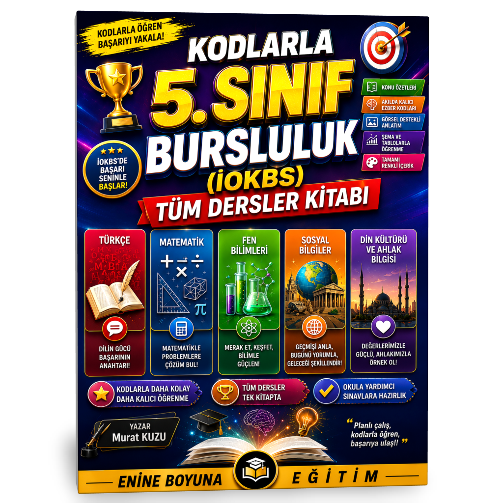 KODLARLA 5. SINIF BURSLULUK (İOKBS) TÜM DERSLER KİTABI
