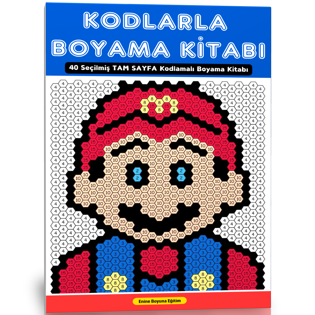 Kodlarla Boyama Kitabı (Mozaik Boyama)