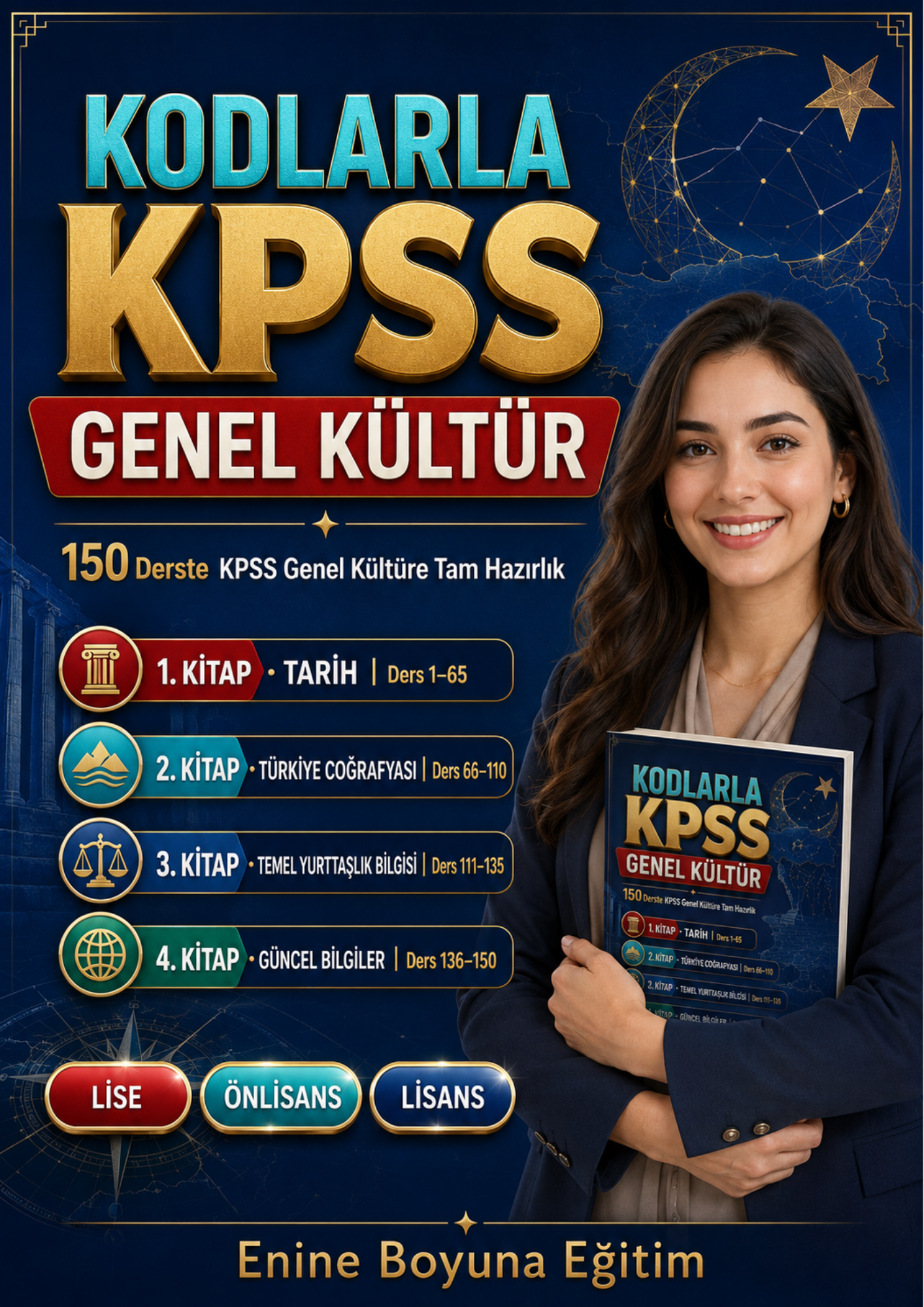KODLARLA KPSS GENEL KÜLTÜR – 150 DERSTE TAM HAZIRLIK