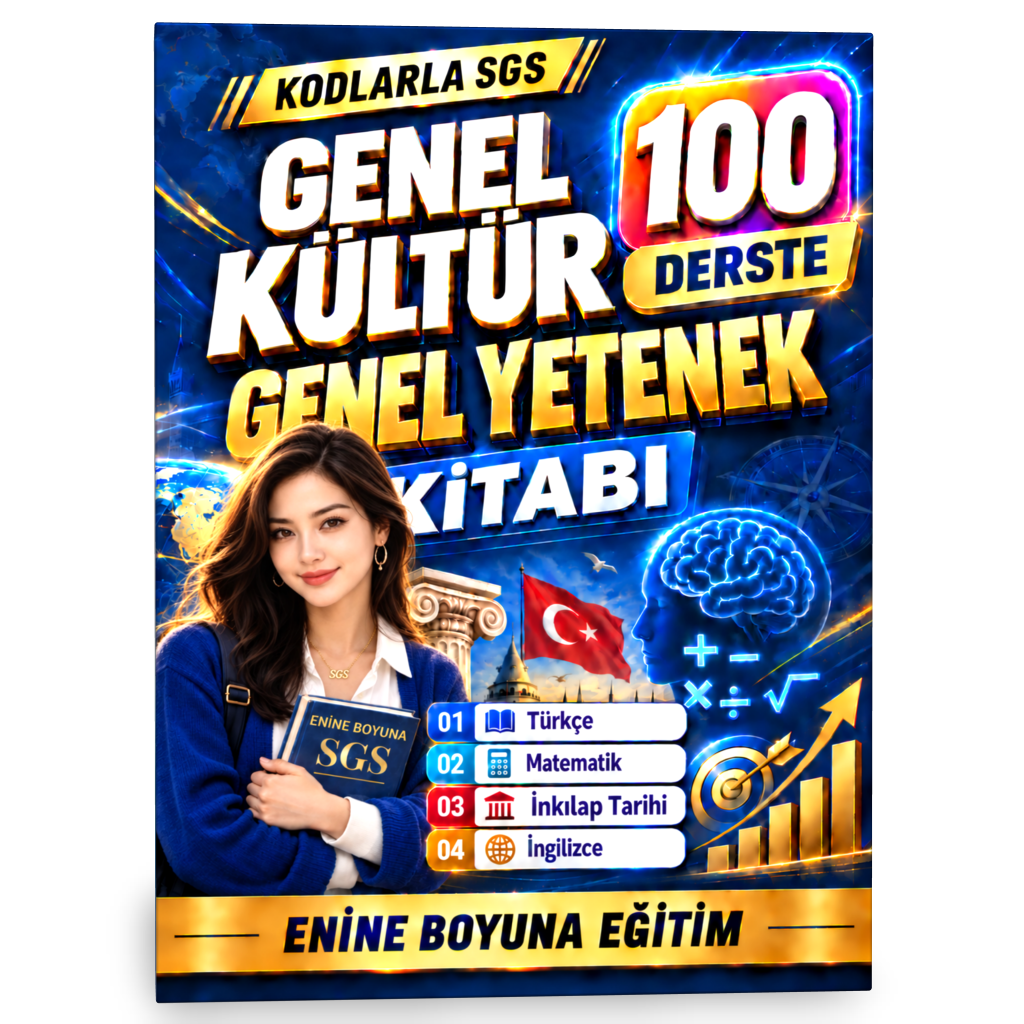 KODLARLA SGS GENEL KÜLTÜR – GENEL YETENEK | 100 DERSTE HAZIRLIK KİTABI