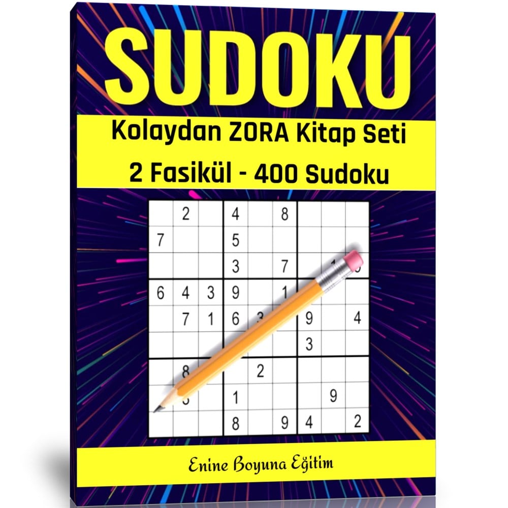 Kolaydan Zora Sudoku Kitap Seti (400 Sudoku)