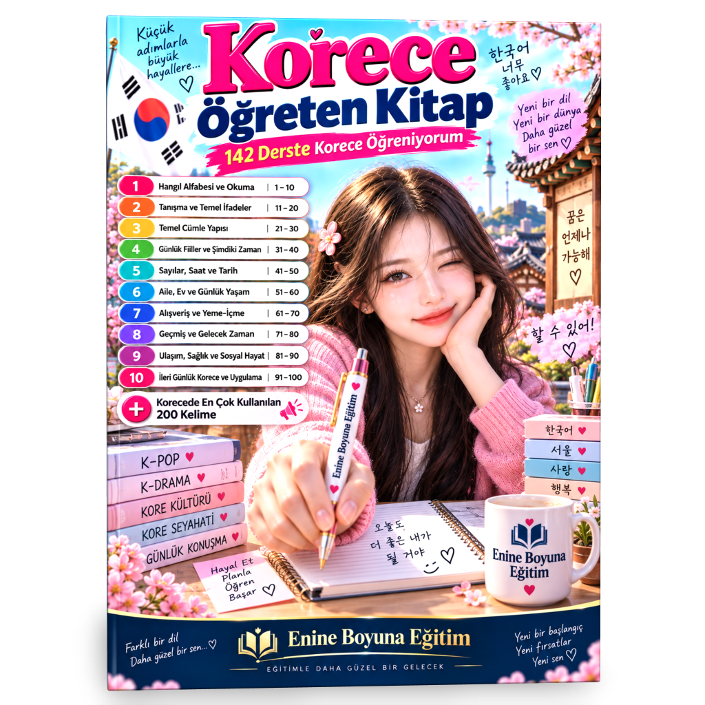KORECE ÖĞRETEN KİTAP – SIFIRDAN KORECE ÖĞRENME SETİ