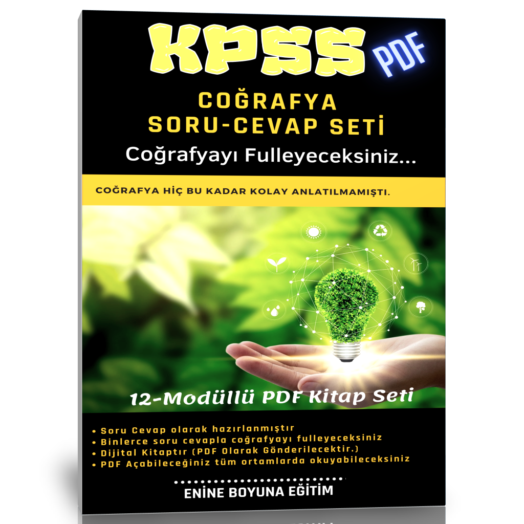 KPSS Coğrafya Hazırlık Kitabı (500 Sayfalık PDF)
