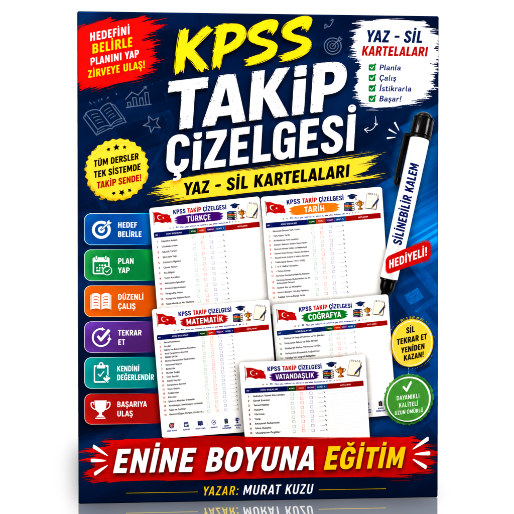 KPSS Takip Çizelge Kitabı