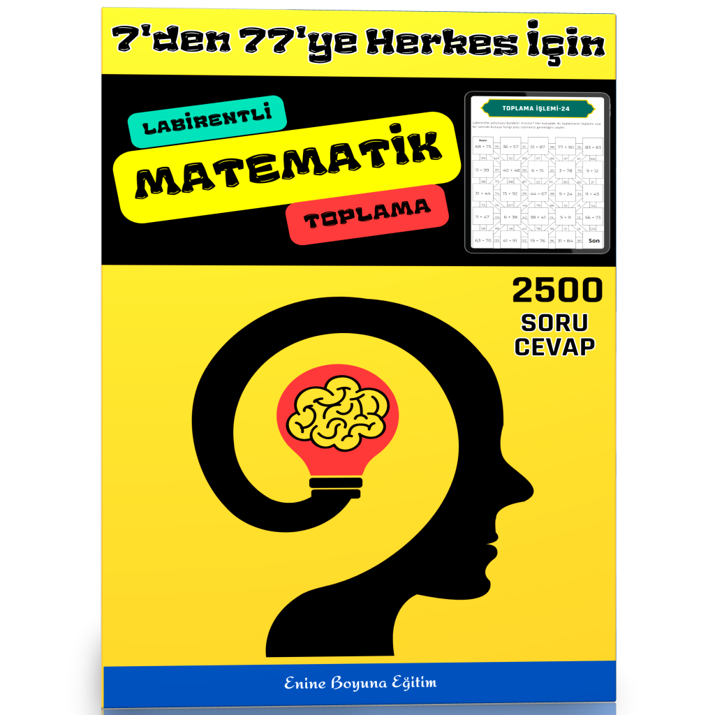 Labirentli Matematik Toplama İşlemi Kitabı