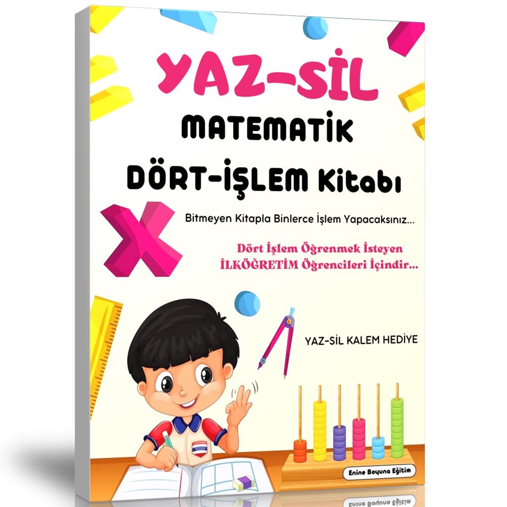 Matematik Dört İşlem Yaz Sil Kitabı 