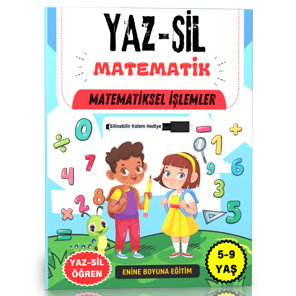 Matematik İşlemler YAZ-SİL Kitabı (5-9 YAŞ)