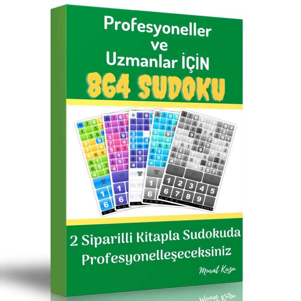 Normalden ÇOK İLERİYE 864 Sudoku Kitabı (2 Spiralli Kitap)