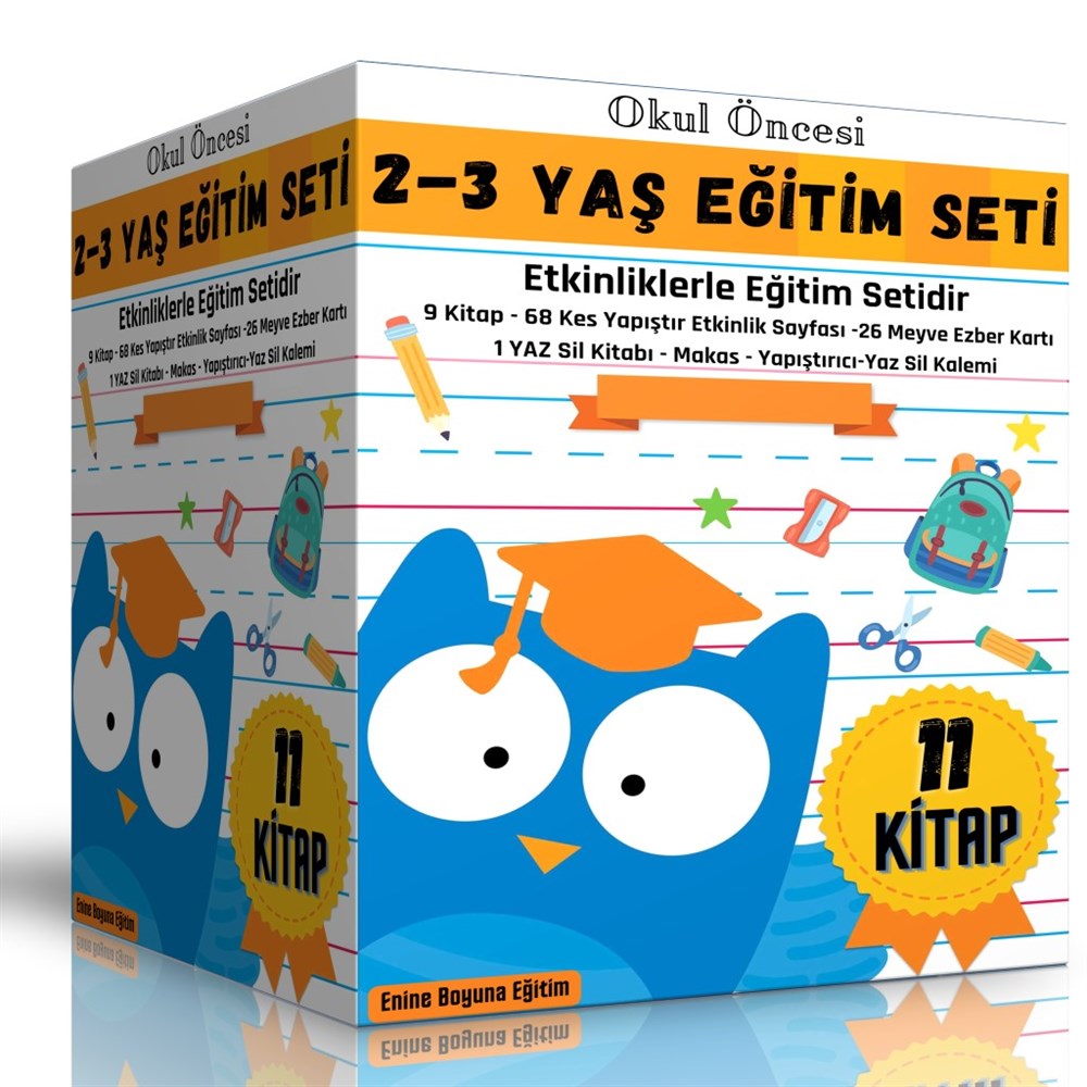 Okul Öncesi 2-3 Yaş Eğitim Seti (Ful Eğitim Paketi)