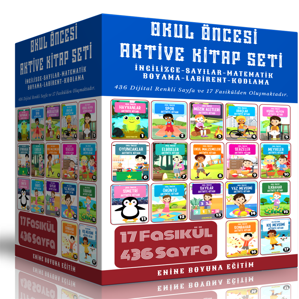 Okul Öncesi Aktivite Kitap Seti (17 Fasikül)