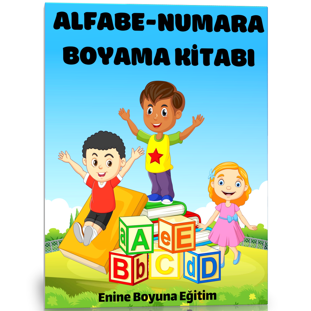 Okul Öncesi Alfabe-Numara Boyama Kitabı