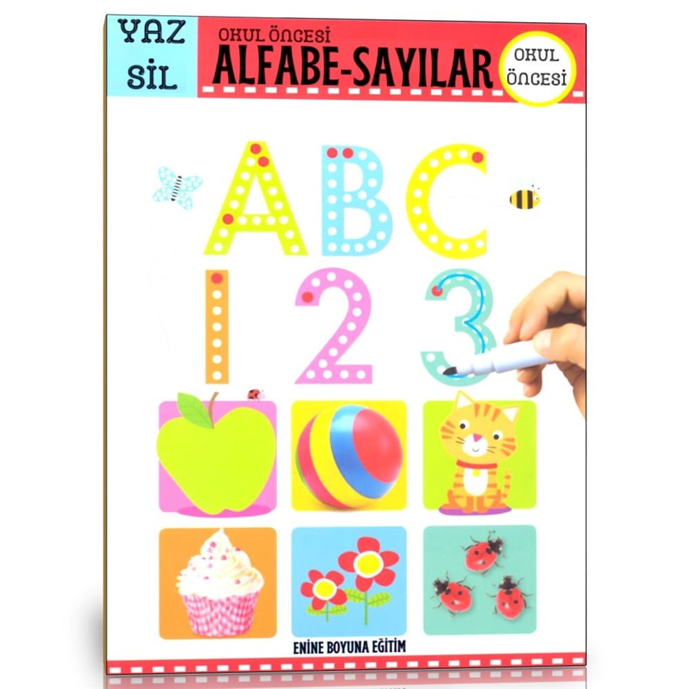 Okul Öncesi Alfabe-Sayılar YAZ-SİL Kitabı