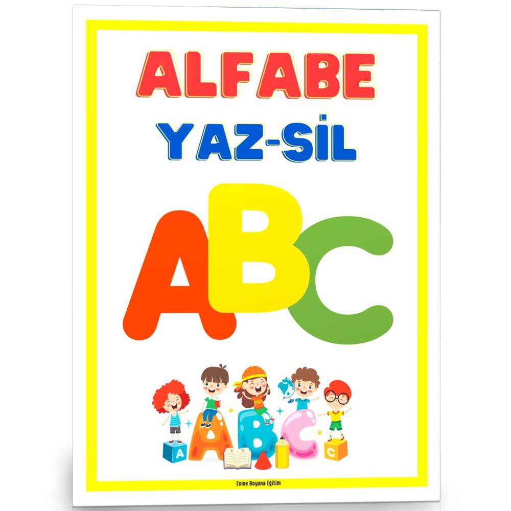 Okul Öncesi ALFABE Yaz-Sil Kitabı 